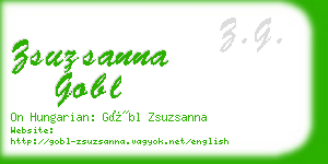 zsuzsanna gobl business card